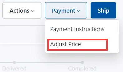 Select Adjust Price