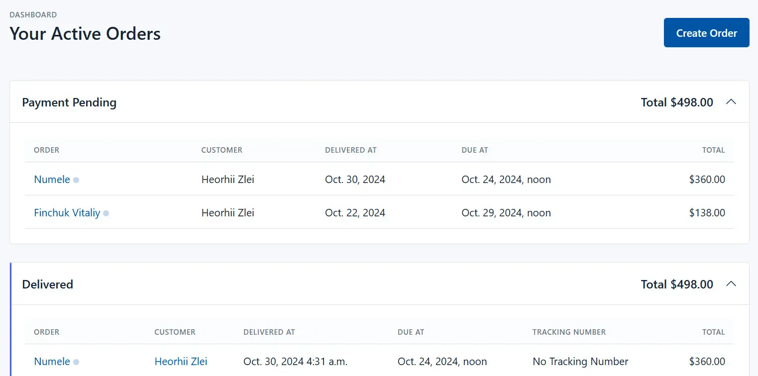 System Dashboard