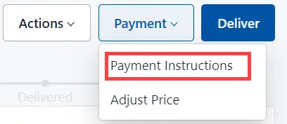 Select Payment Instructions