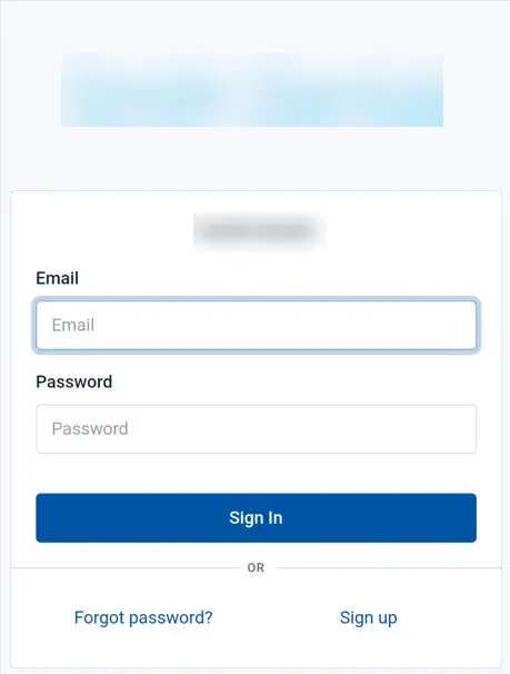 Enter your email and password