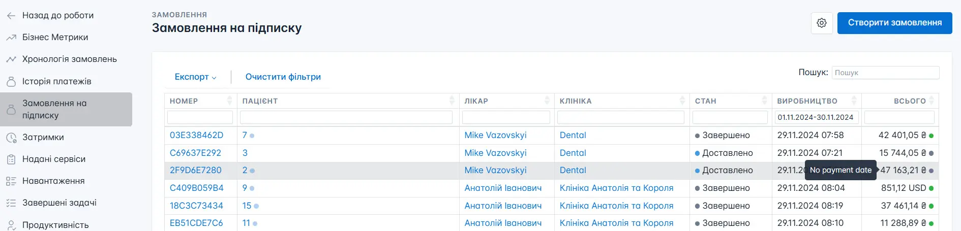 Замовлення на підписку
