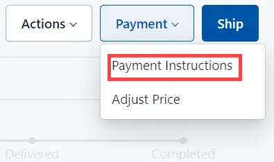 Select Payment Instructions