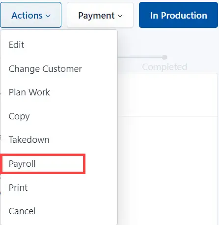 Select Payrol from the list