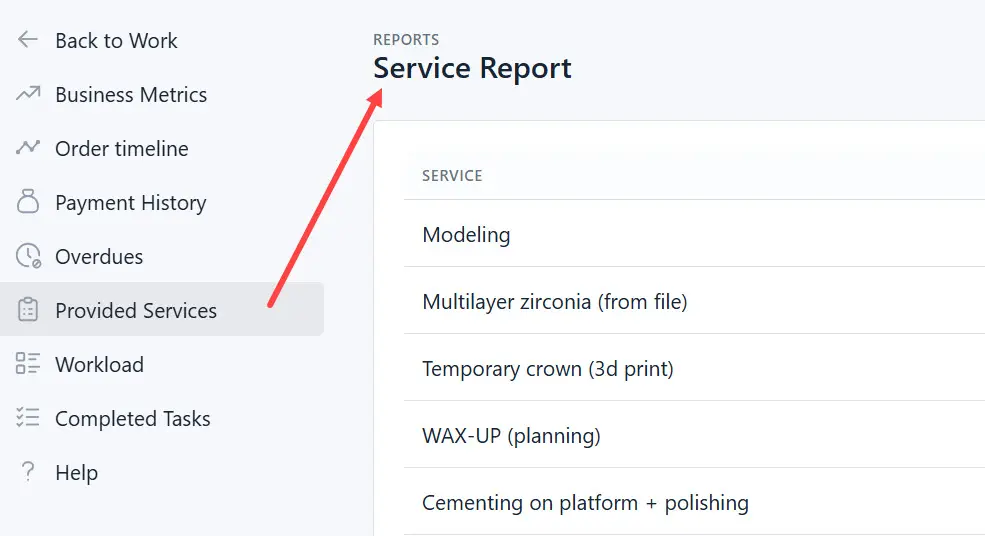 Service Report