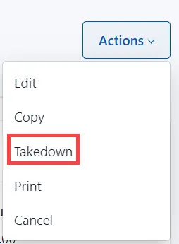 Select Takedown